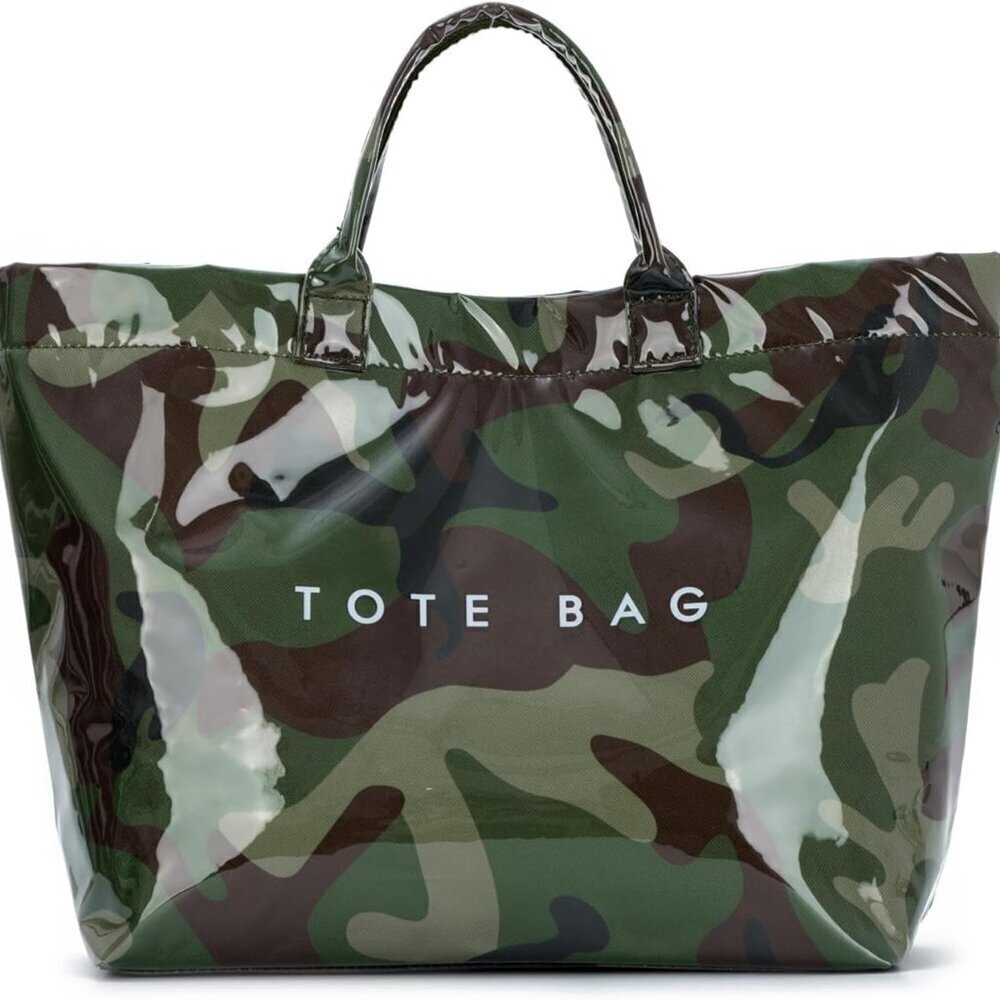 PVC Tote Bag Waterproof 21L with Paper Lining Large Capacity Work Travel